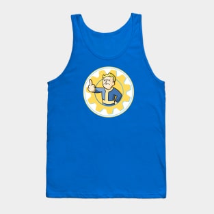 Vault Boy Fallout - Flip You Off Sticker Tank Top